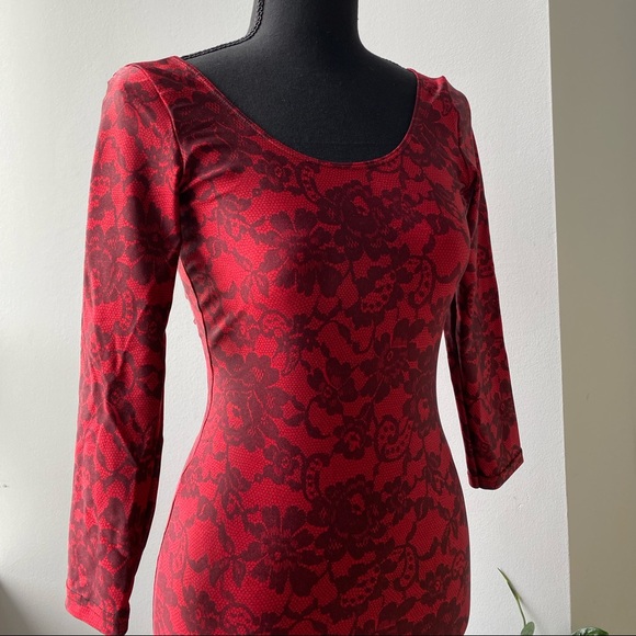 2 for $29 | Red American Apparel Bodycon Dress - Picture 5 of 8